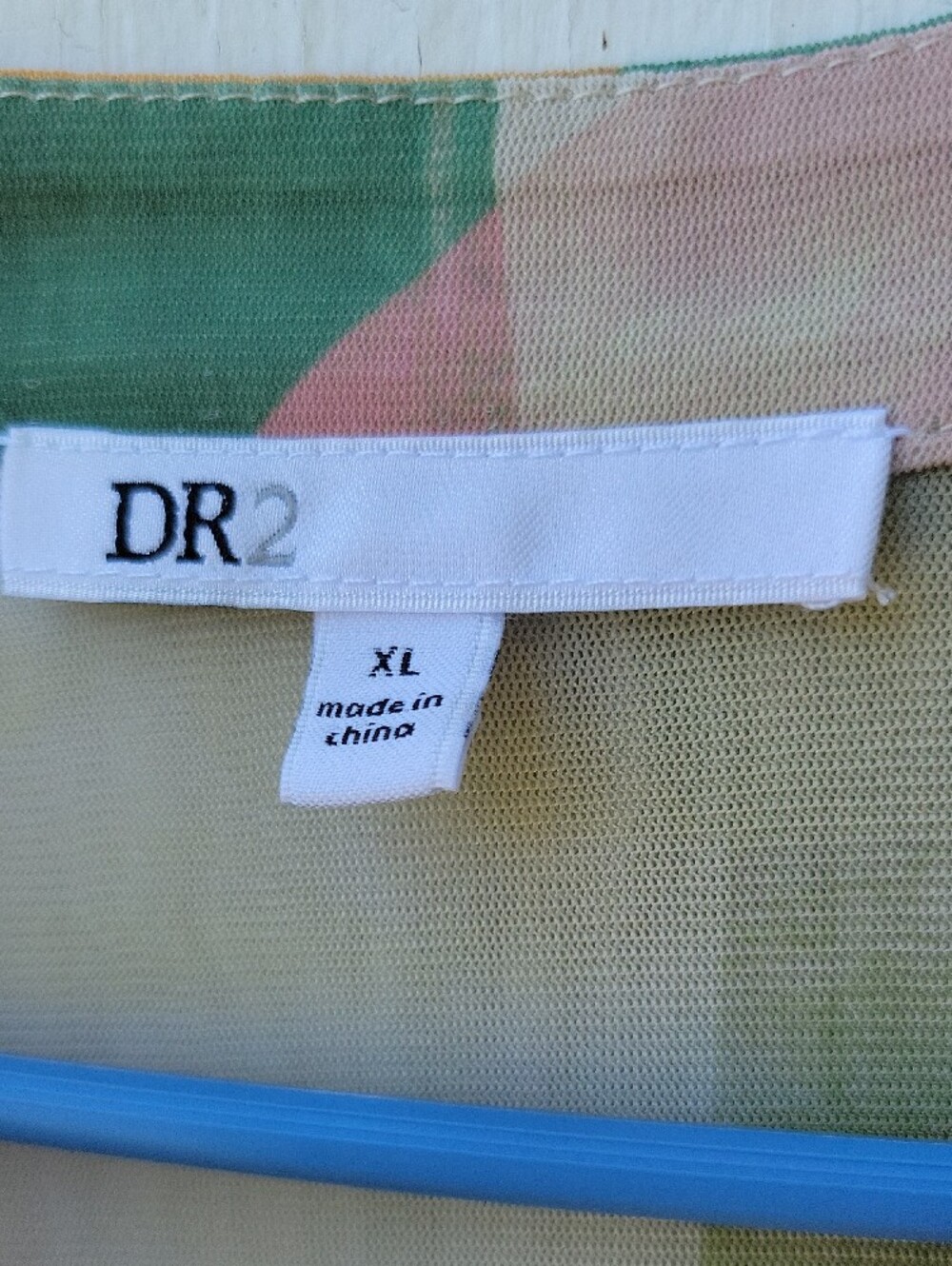 DR2 Multicolor Abstract Ruched Button-Front Blouse - Picture 2 of 9